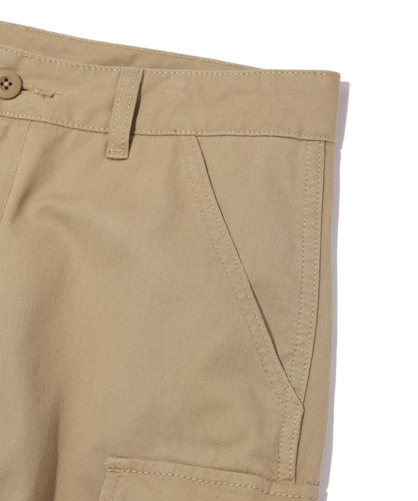 SOUNDSLIFE Wide Cargo Pants (Cotton) Beige