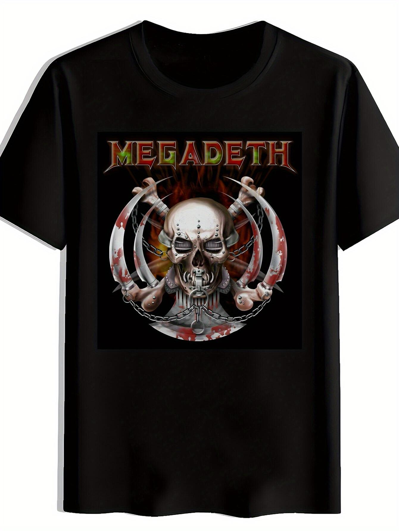 T-shirt MEGADETH Rock Band Graphic Print L