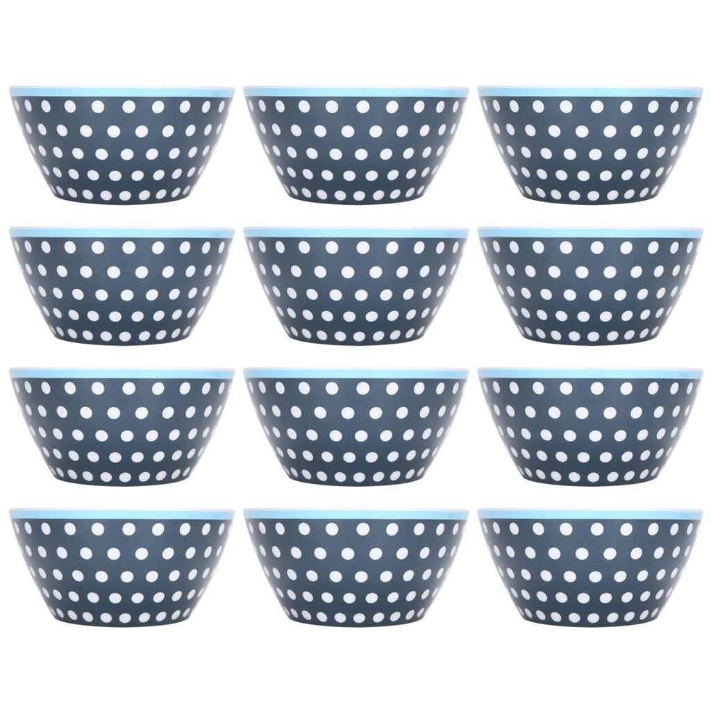 12PCS Salad Bowls Fruit Food Soup Serving Bowl Tableware for Home Restaurant Use