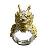 Eye Catching Alloy Dragon Ring Unique Adjustable Open Detail Fashionable Personality Charm Ring for Women Men