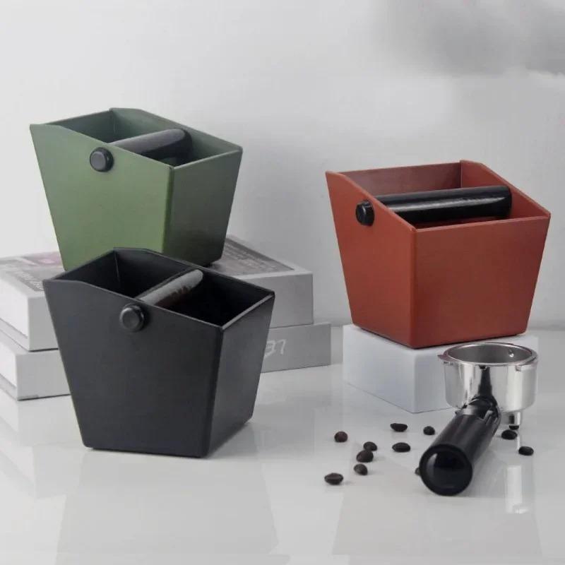 Cutie pentru reziduuri de cafea ABS de 800 ml, recipient pentru deșeuri espresso pentru zaț de cafea, cu bară de lovire detașabilă, cutie de lovire, accesorii pentru aparate de espresso pentru baristi