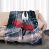 Hollow Knight deka Herní flanel Novinka Hřejivý flanel z mikrovlákna Odolný pro děti i dospělé Cestovní přehoz na pohovku