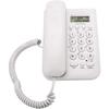 Schnurgebundenes Telefon, Tischtelefon Festnetztelefon Kabelgebundenes Telefon Wandtelefon mit Kabel und Anrufanzeige, /DTMF Dual-System, für Homeoffice Hotel(Weiß)