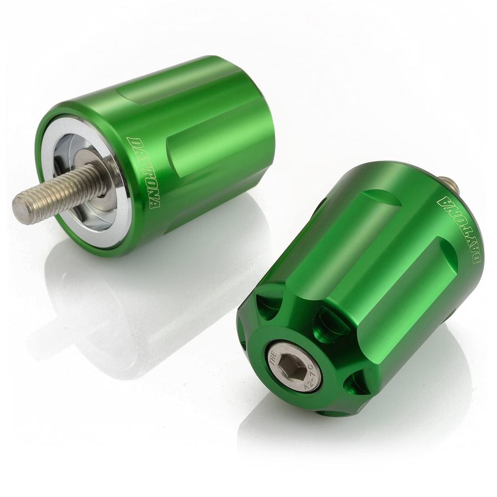Daytona Aluminum Billet Motorcycle Bar M8 Heavy Revolver for Kawasaki Ends, Type, Weight, Green, 17268, ZRX1200DAEG, Ninja250, etc.