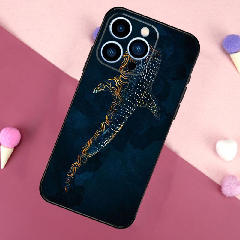 

Ocean Whale Shark Animal Phone Case For iPhone 16 15 11 12 13 14 Pro Max Mini X XS Max XR Plus Full Cover iPhone 13 mini