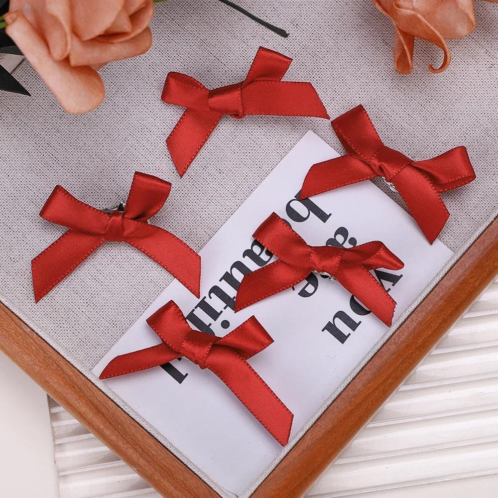 Süße Y2k Mädchen Schleife Mini Haarspangen Metall Haarnadel Kopfschmuck Haarspange Handgemachtes Schleifenband Schleife Ponyclip Mode Haaraccessoires