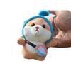 Charmig Kort Plysch Hundfigur Nyckelring Söt Och Kawaii Shiba Inu För Väskberlock