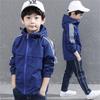 Giacca in pile bifacciale per bambini, abbigliamento autunnale per bambini, giacca sportiva impermeabile antivento per bambini.