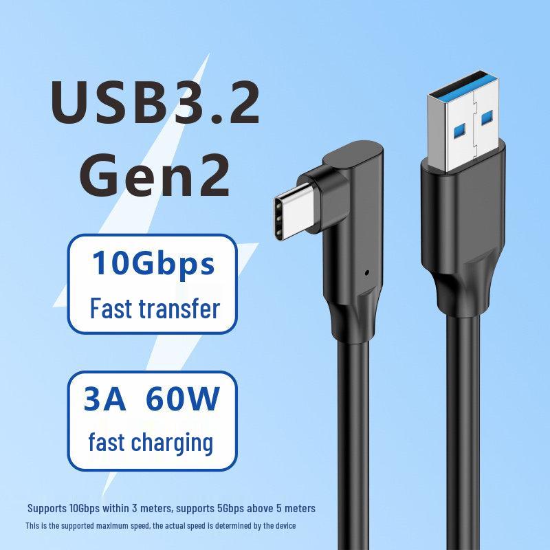 USB 3.2 To Type-C Gen 2 Data Cable for Mobile Drives & iPad/Phone To Computer Connection