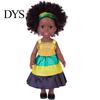 Realistic Black Girl Dolls 14 Inch Doll with Afro Hair, Soft Vinyl Posable Play for Girls Kids, Dress Up Fashion Toy Accessories, Gift Children