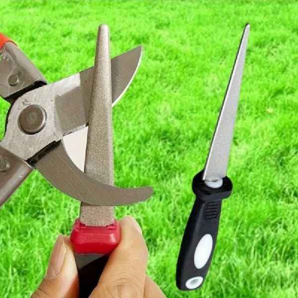 Professional Knife Sharpener, Diamond Sharpening Stone for Kitchen Camping, Double-Sided Folding Design with Non-Slip Handle,