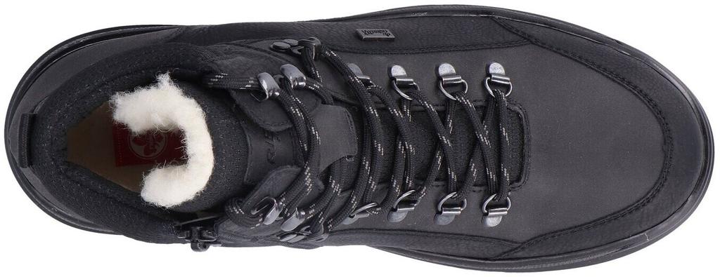 Ботинки Rieker на шнуровке черного цвета