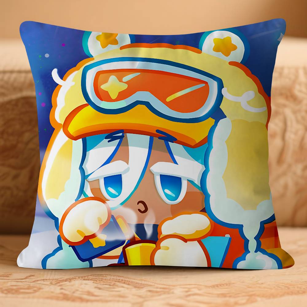 Наволочка Cookie R-Run KingdomS Съемная Моющаяся Наволочка – Всесезонный Мягкий Лен 16x16Inch