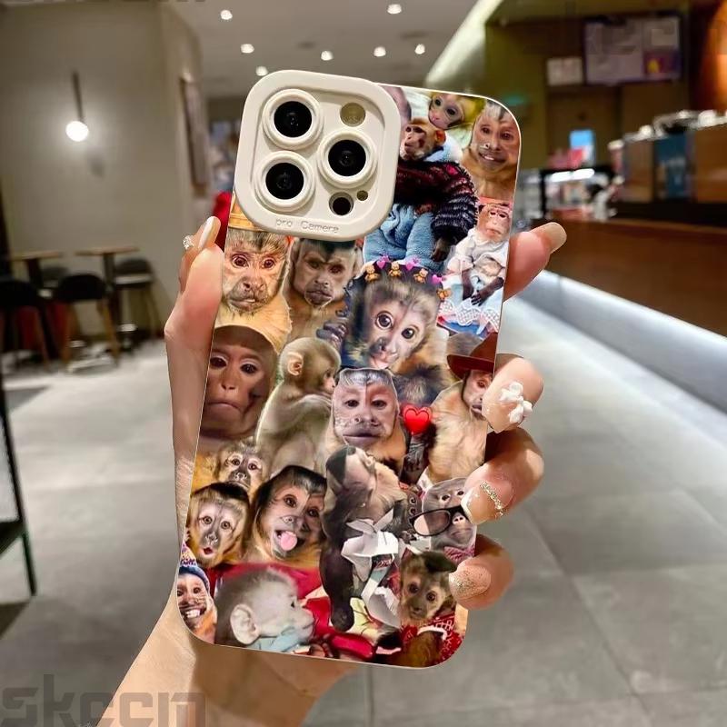 Lustige Kreative Affenmuster Hülle Für Samsung Galaxy S25 S24 Ultra S23 Plus S22 S21 FE S20 A55 A54 A15 A35 Stoßfeste Hülle