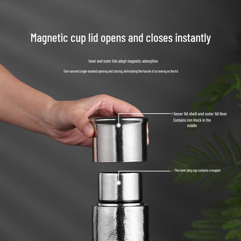 XIMX Magnetic Pure Titanium 450ml Vacuum Insulated Mug