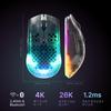 SteelSeries Aerox 3 WL Gen 2 Shadow Wireless Gaming IP54 62717 Mouse, 2.4GHz/Bluetooth, USB, Ultra-lightweight, Slim, Waterproof, Dustproof, Durable,