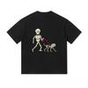 2025 Sommerkleidung Hund mit Totenkopf Grafikdruck Kinder T-Shirt Unisex Kurzarm T-Shirts Hochwertige Streetwear Oberteile