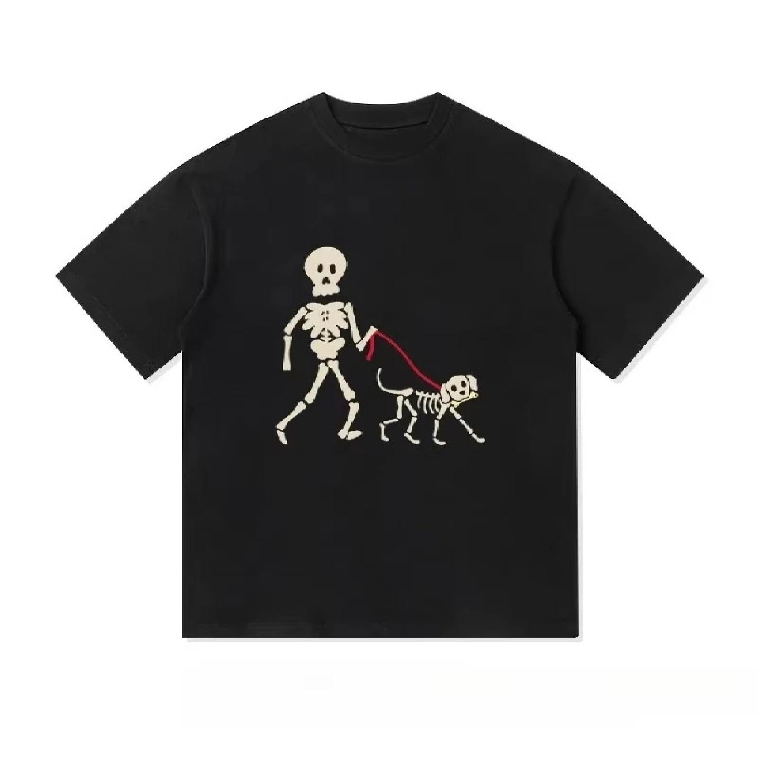

2025 Summer clothes Skull-walking Dog Graphic Print Children s Tshirt Unisex Short-sleeved T Shirts High-quality Streetwear Tops XXXXXL різнокольоровий