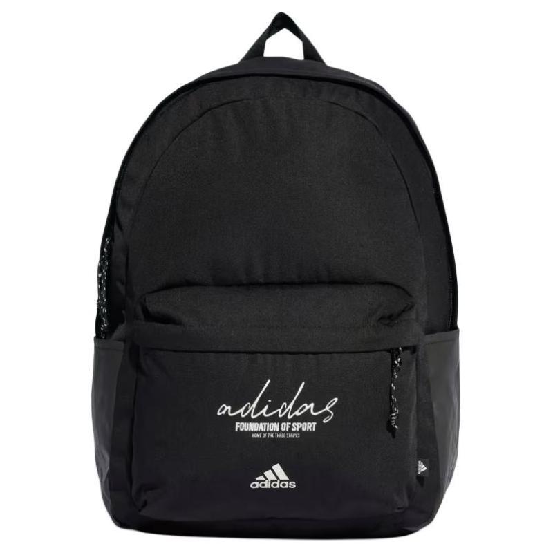 Adidas Recycled Polyester Backpack Regular Unisex Black & Gray White Adidas IX6802