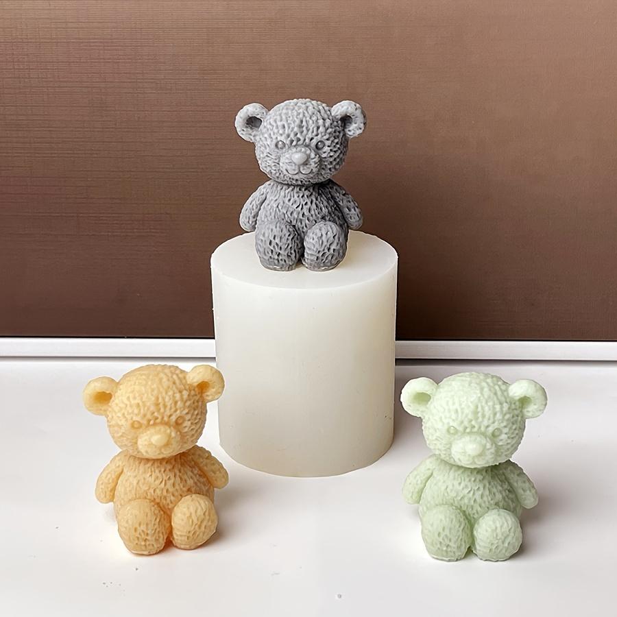 1pc Teddy Bear-Shaped Silicone Mold for DIY Crafts Perfect for Resin, Candles, Clay Durable Ideal for Creative Hobbyists, DIY Craft Supplies
