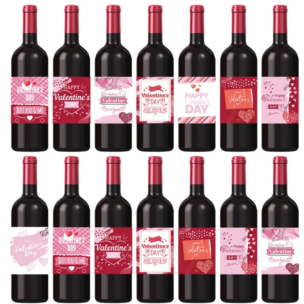 36PCS/SET Square Love Theme Label Sticker American Style Bottle Gift Wrapping Tag  Valentine's Day