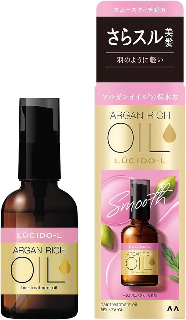 LUCIDO-L Argan Rich Oil Frizz Care óleo para cabelos cacheados, 60 ml