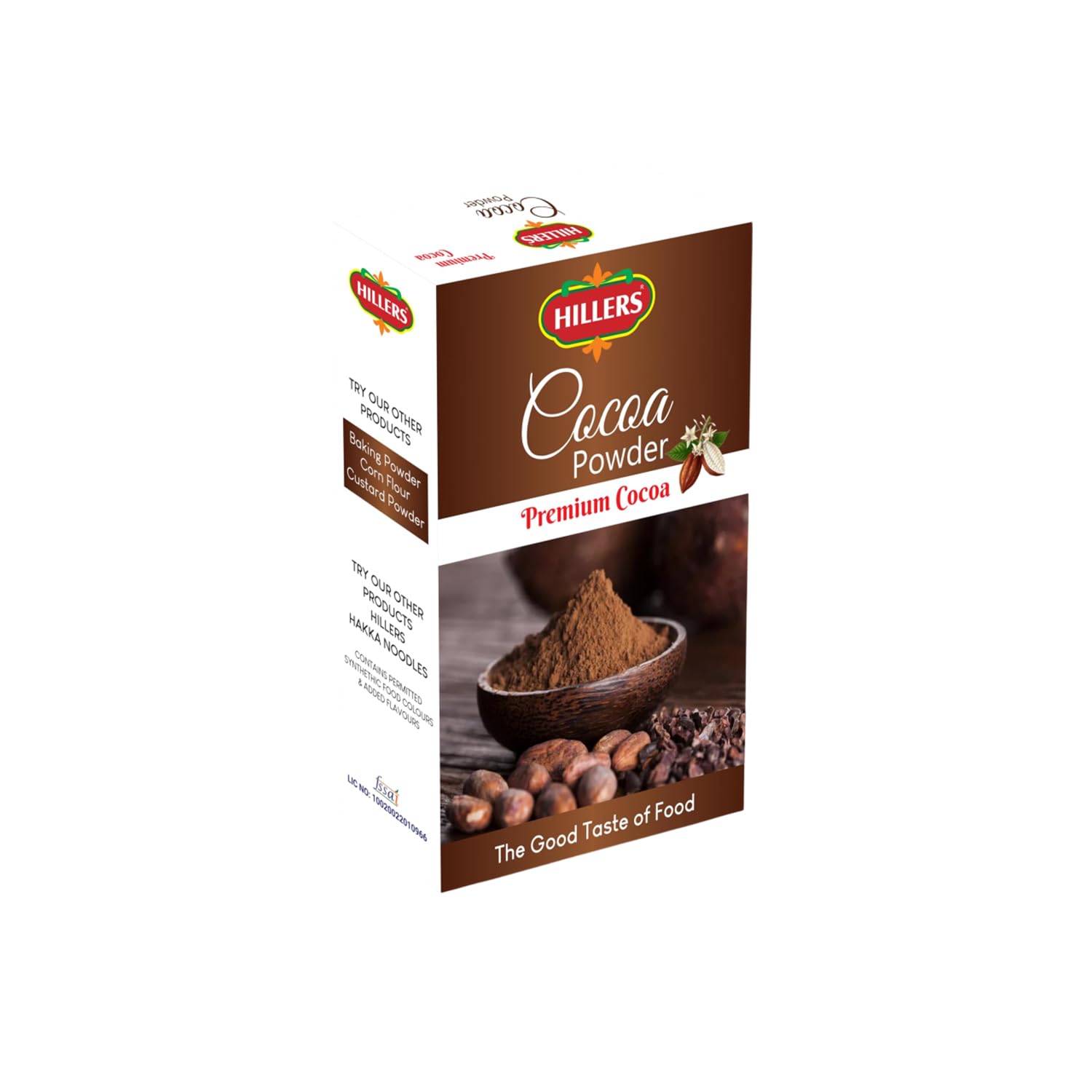 Hillers Cocoa Powder 50g | Unsweetened & Rich in Flavour | Ideal for Baking, Desserts, and Hot Chocolate | Natural Cocoa Powder