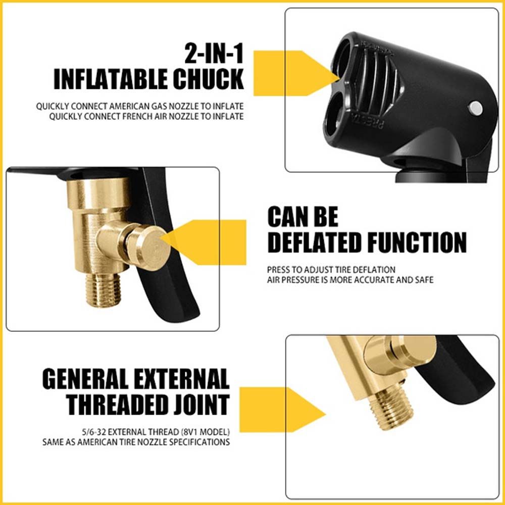 Auto Parts Inflatable Pump Valve Connector Car Tire Air Chuck Tyre Valve Adapter Tyre Inflator Clip