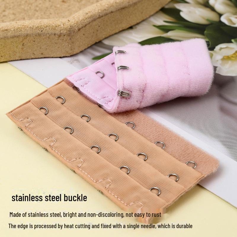 Fünfreihiger Drei-Knopf-BH-Verlängerer aus Edelstahl für verstellbare große Größenpassform