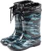 Asuka Shoji Junior PVC Gummistiefel mit Kapuze, Marineblau, Größe 23,0 cm, HJ-901 NV