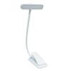Study Room Table Lamp Clip-on Reading Light with Flexible Gooseneck, 24 LED 3 Color Eye Compact Bedside Caring Book Light, USB Rechargeable