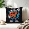 Cartoon  Six Seven Cushion  Decorative Room Aesthetics Pillow Case Home Decor Bedroom Sofa Bed Pillow Cover x