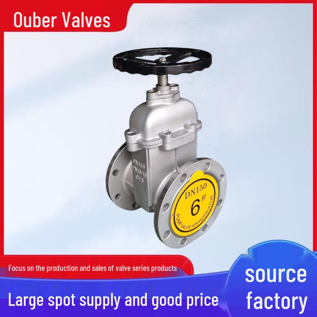 

304 Stainless Steel Concealed Stem Resilient Soft Seal Gate Valve Z45X-16P for Tap Water Model DN50