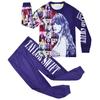 7826 2pcs/sets Kids Girls Taylor Print T-Shirt Pants Pajamas Sleepwear