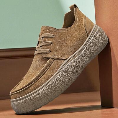 Chaussures Décontractées Homme Plateforme Mode Confort Doux Mocassins Homme Légères à Enfiler Baskets de Marche Plates Respirantes Chaussures de Conduite