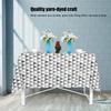 Geometric Pattern Geometric Tablecloth Triangular Design Dining Table Cover For Rectangular Table