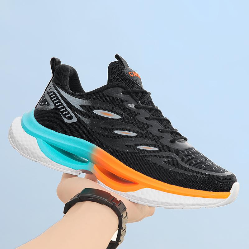 Mens Sports Shoes Versatile Straps Comfortable 2025 Summer New Mesh Breathable Wear-resistant Sports Training Running Shoes