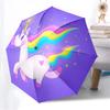 1 Stück Einhorn, Regenbogen Automatischer Öffnungs-/Schließschirm, Faltbarer Kompakter Schirm mit Leichtem Design für Damen/Herren yy251028163