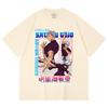 230 Gsm 100% Cotton Jujutsu Kaisen V25 Gojo Print Unisex Heavy Cotton T Shirt