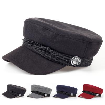 Zimní klobouky pro ženy francouzský styl vlněný klobouk Baker's Boy cool černá kšiltovka ležérní barety newsboy čepice umělecký klobouk gorras