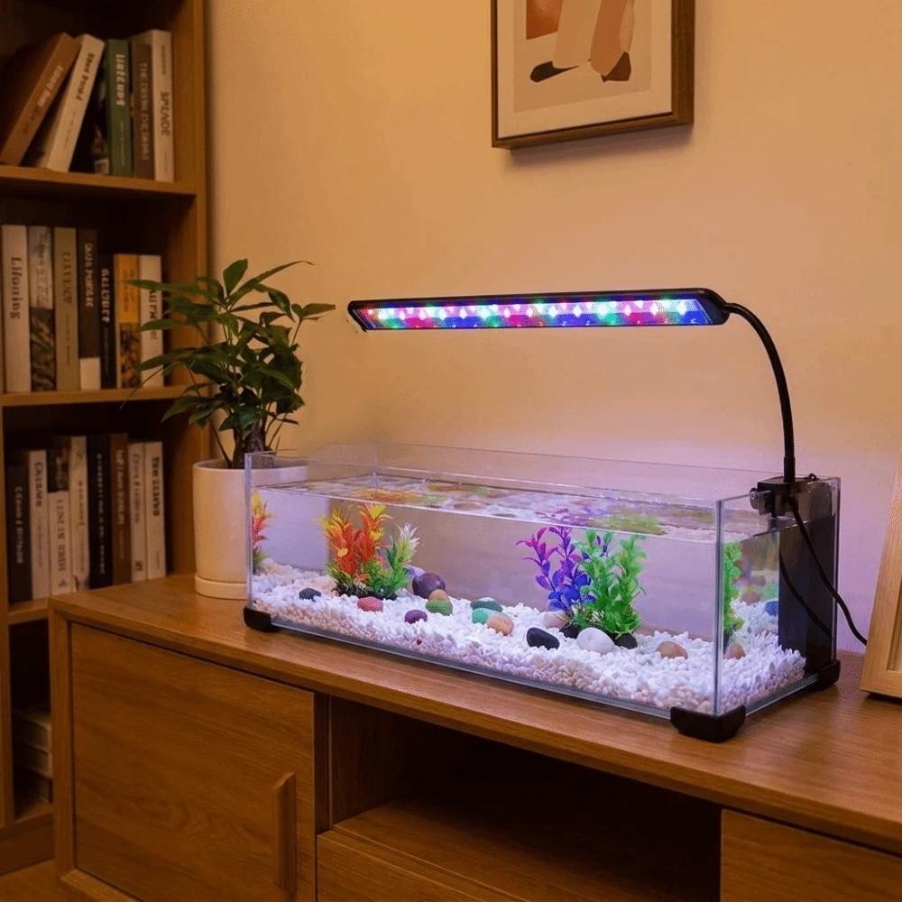 Energy Saving Fish Tank Lamp USB Powered Full Spectrum Aquarium Light Aquatic Plant Lighting