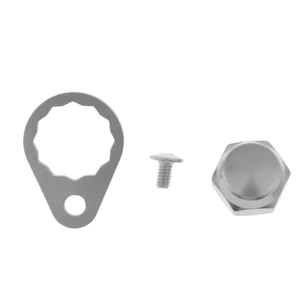 Anti-rust Fishing Reel Handle Crank Nuts Plate Screw Cap for S/D/A Baitcasting Reels