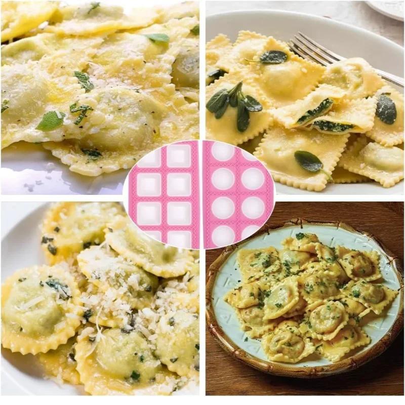 Forma na 10/21 pierogów włoskich, Silikonowa forma na pierogi, Narzędzia do pieczenia DIY, Materiał klasy spożywczej, Łatwa do czyszczenia