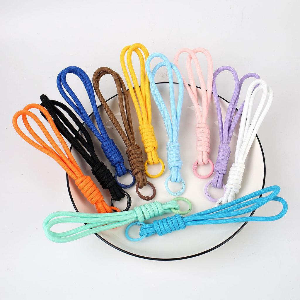 Colorful Braided Phone Keychain Pendant: Anti-Lost Lanyard Accessory