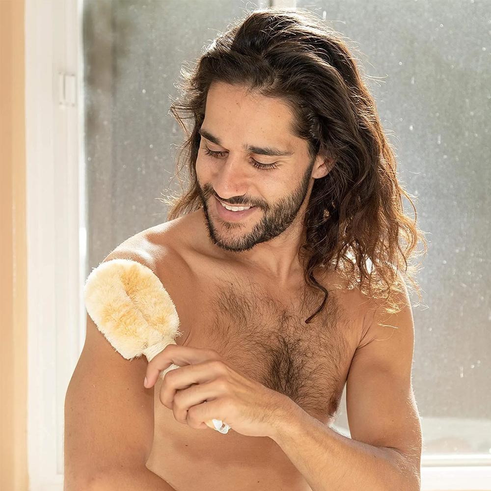 Doccia e Bagno Pelle Secca e Corpo Spazzola in Sisal Fibre per Migliorare la Circolazione Sanguigna Esfoliare la Pelle Ridurre la Cellulite Strumenti per la Cura della Pelle