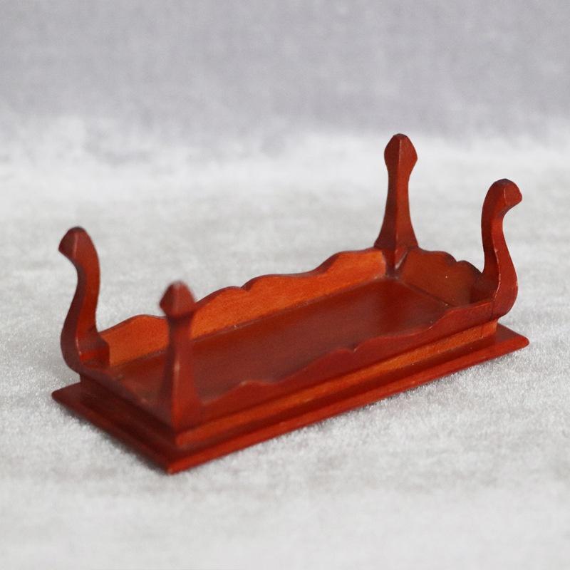1/12 Dollhouse Miniature Mini Wooden Coffee Table Simulation End Table Furniture Toys for Doll House Decoration Accessories