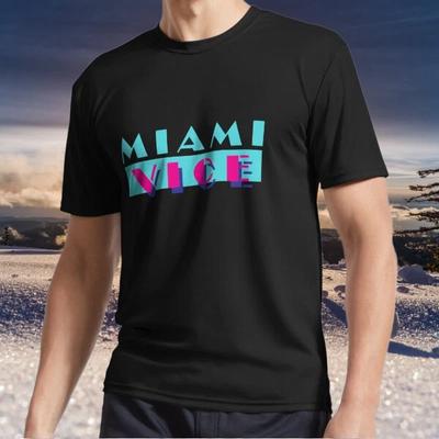 New Item Miami Vice Logo Active Logo TEE T-Shirt Funny Size S To 5XL