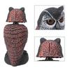 Fake Owl Decoys for Outdoor, Realistic Design Pest Repellent, Hand Painted Non Fading Color Bird Deterrents, Shake Head Design for Garden Protection,