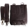 GLASS FROG Genuine Leather Scissor Case with 8 Scissors and Removable Scissor Compartment (Dark Brown)