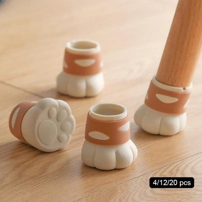 Stoelpootdoppen Siliconen Meubels Tafelpoten Hoezen Sokken Vloerbeschermer Antislip Kattenklauw Voeteinde Pads Woondecoratie